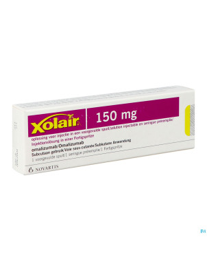 Xolair 150 mg sol inj 1 ser prerempli