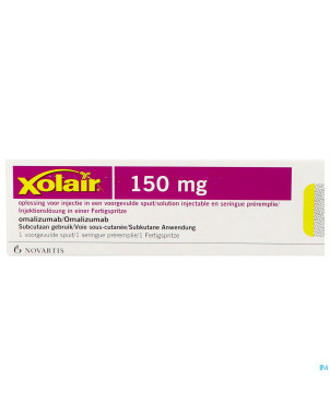 Xolair 150 mg sol inj 1 ser prerempli
