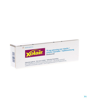 Xolair  75 mg sol inj 1 ser prerempl
