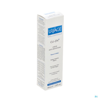 Uriage cu-zn+ creme a/irritations tube 40ml