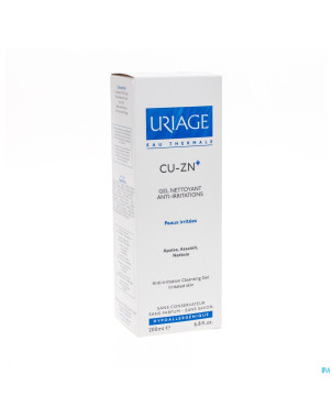 Uriage cu-zn+ gel nettoyant a/irritations 200ml