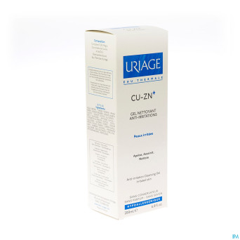 Uriage cu-zn+ gel nettoyant a/irritations 200ml