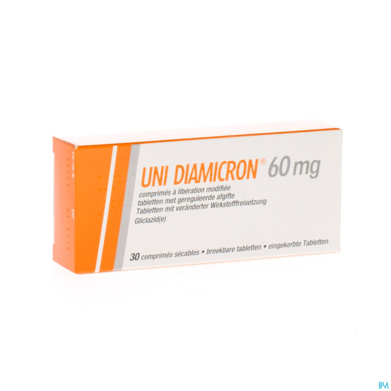Uni diamicron comp  30 x 60 mg