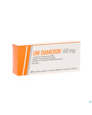 Uni diamicron comp  30 x 60 mg