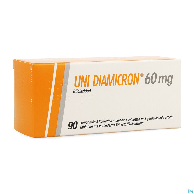 Uni diamicron comp  90 x 60 mg