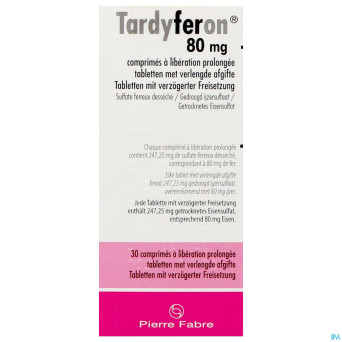 Tardyferon 80 mg    comp pell 30