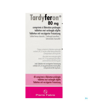 Tardyferon 80 mg    comp pell 30
