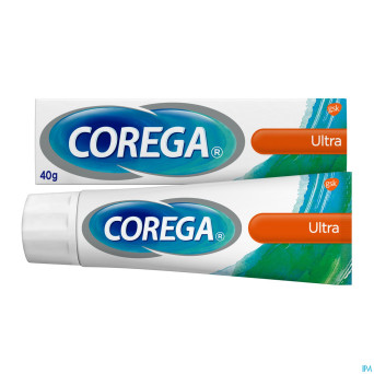Corega ultra creme adhesive s/zinc tube 40g