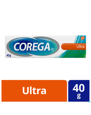 Corega ultra creme adhesive s/zinc tube 40g