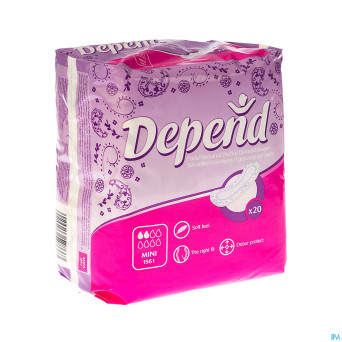 Depend serviette mini nf    20 d1561