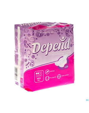 Depend serviette mini nf    20 d1561