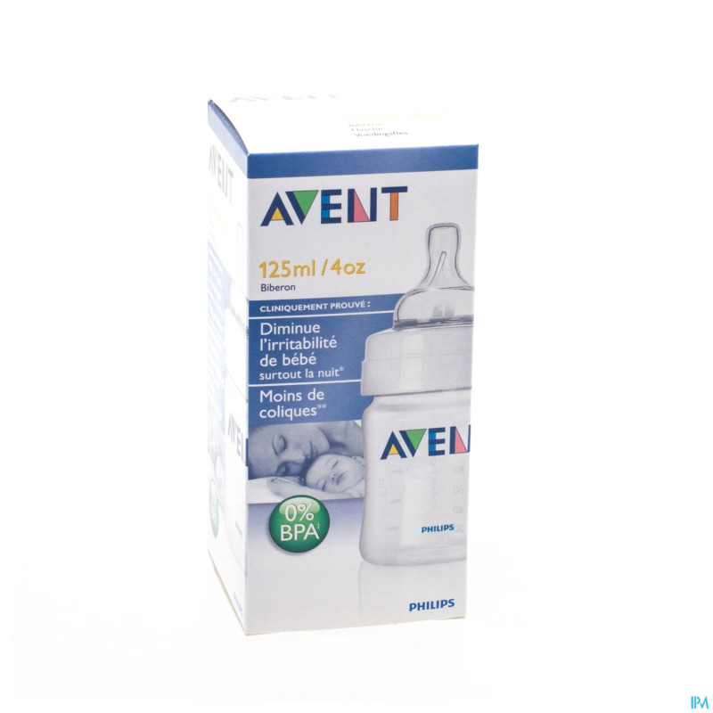 Avent biberon sans bpa polypropyl.125ml