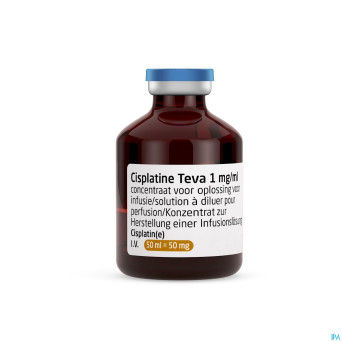 Cisplatine teva vial 1 mg/ml  50 ml