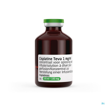 Cisplatine teva vial 1 mg/ml 100 ml