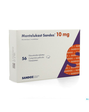 Montelukast sandoz 10 mg comp pell 56 x 10 mg