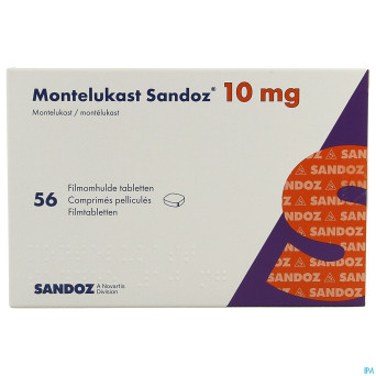 Montelukast sandoz 10 mg comp pell 56 x 10 mg
