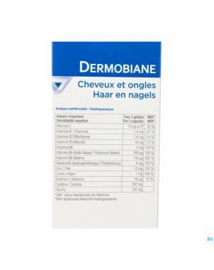 Dermobiane cheveux et ongles gel 40x605mg