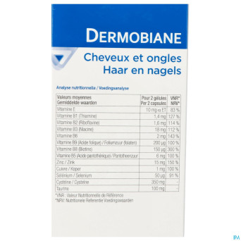 Dermobiane cheveux et ongles gel 40x605mg