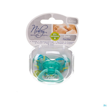 Nuby nt sucette ortho posh sil  +6m +boite 1 67535
