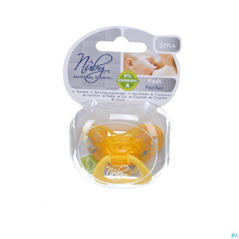 Nuby nt sucette ortho posh sil  +6m +boite 1 67535