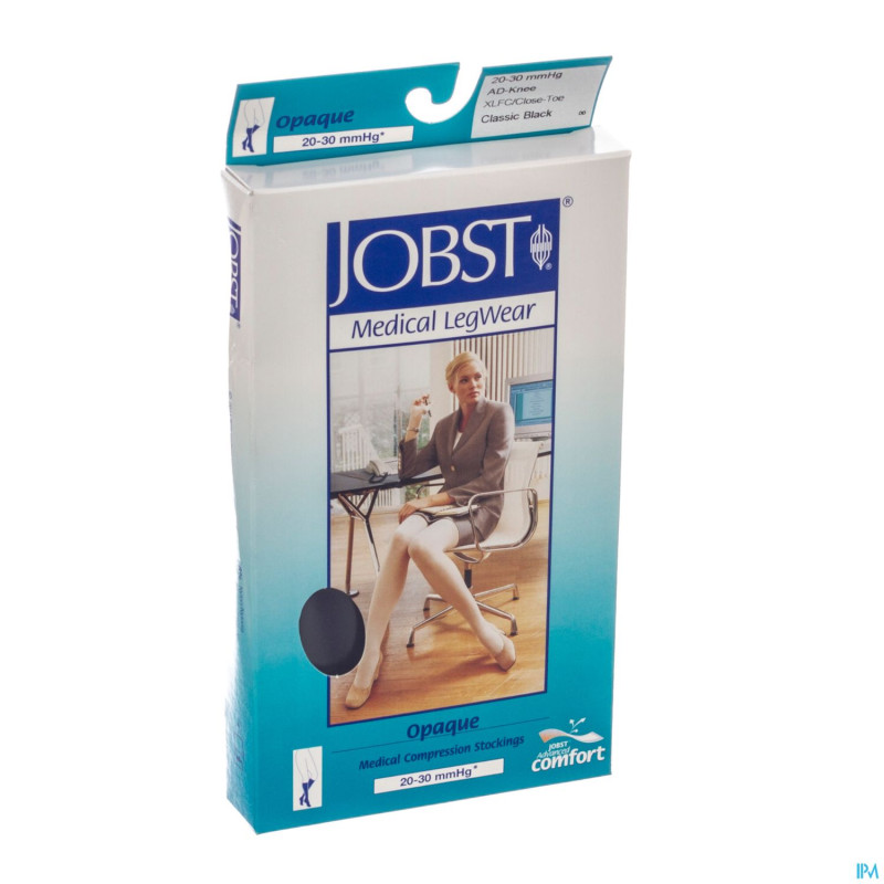 Jobst opaque 20-30 c2 genou noir fc    xl 7848823