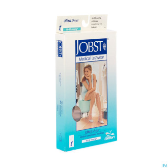 Jobst opaque 20-30 c2 genou ort.ouv. natural fc  l