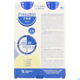 Fresubin thickened stage 2 vanille    4x200ml