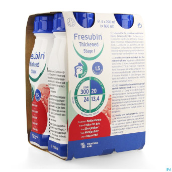 Fresubin thickened stage 1 fraise des bois 4x200ml