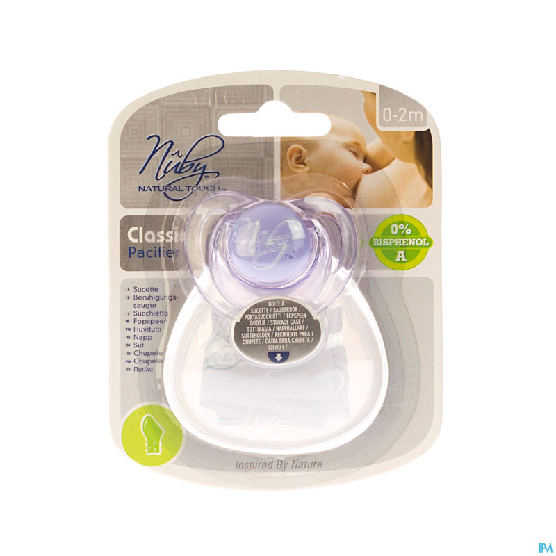 Nuby nt sucette ortho classic sil 0-2m+bte 1 67522