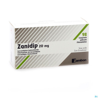 Zanidip comp 98 x 20 mg