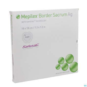 Mepilex border ag sacrum ster   18,0x18,0 5 382000