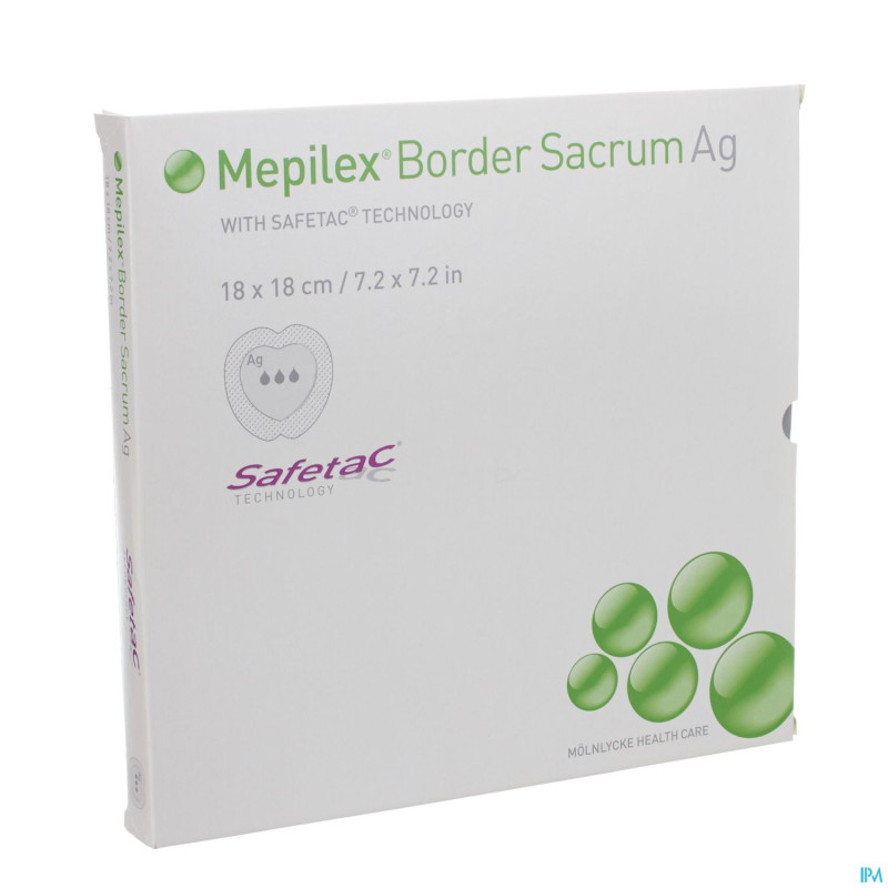 Mepilex border ag sacrum ster   18,0x18,0 5 382000