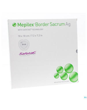 Mepilex border ag sacrum ster   18,0x18,0 5 382000