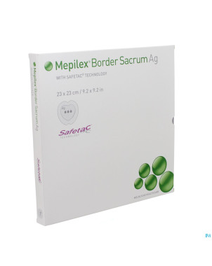Mepilex border ag sacrum ster   23,0x23,0 5 392400