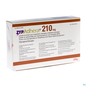 Zypadhera poudre + solv inj 210 mg