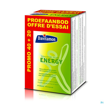 Davitamon energy tabl 40+20