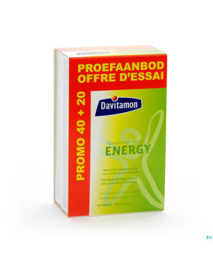 Davitamon energy tabl 40+20
