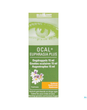 Ocal euphrasia plus gutt oculaire 15ml