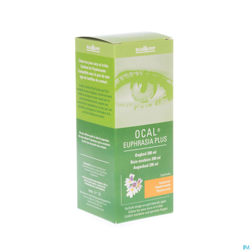 Ocal euphrasia plus bain oculaire 200ml