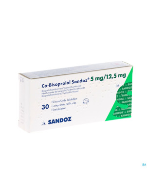 Co bisoprolol sandoz 5 mg/12,5 mg comp pell 30