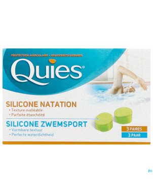 Quies protection auditive natation maxi sil.3paire