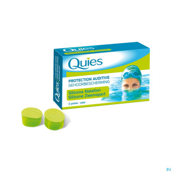 Quies protection auditive natation maxi sil.3paire
