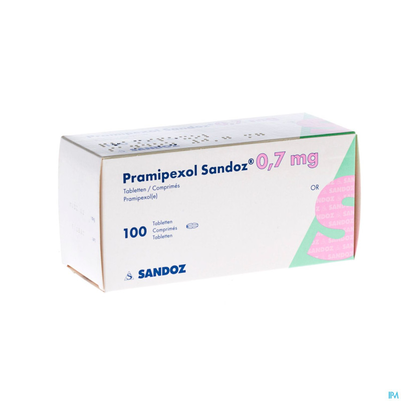 Pramipexol sandoz 0,7 mg tabl 100