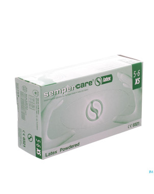 Sempercare latex powdered    xs 100 823981021