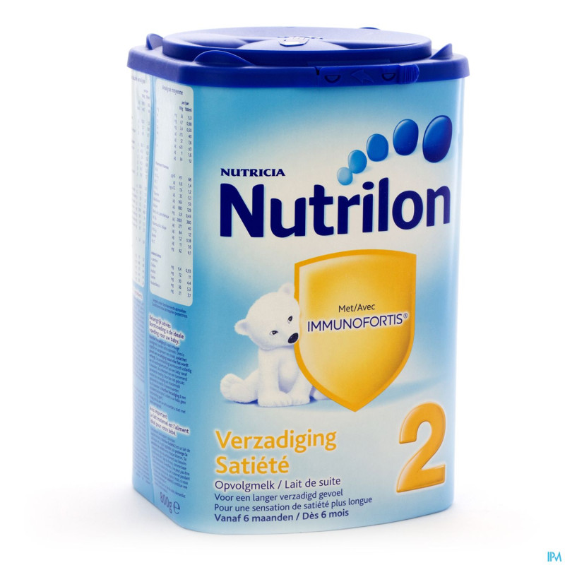 Nutrilon satiete 2  +6mois easypack pdr 800g nf