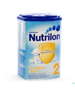 Nutrilon satiete 2  +6mois easypack pdr 800g nf