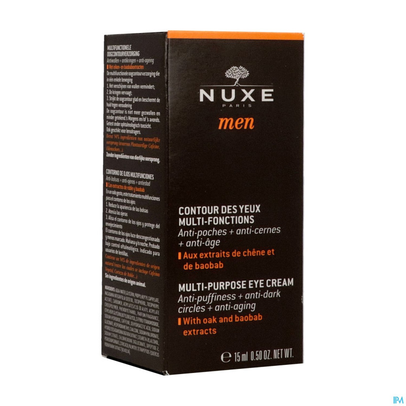 Nuxe men contour yeux multi fonction fl pompe 15ml