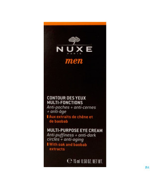 Nuxe men contour yeux multi fonction fl pompe 15ml