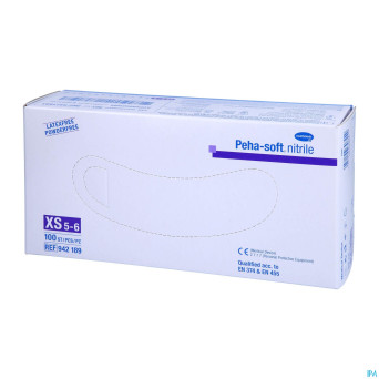 Peha soft gants nitrile xs 100 9421895