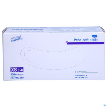 Peha soft gants nitrile xs 100 9421895